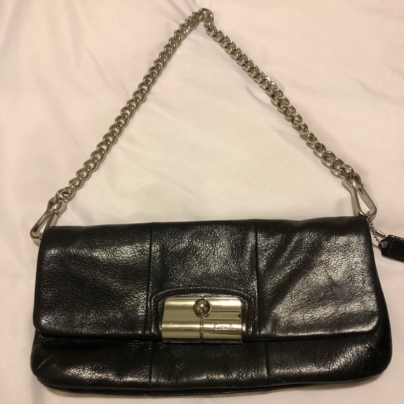 Coach Kristen Black Shoulder Bag/Clutch - Picture 1 of 3
